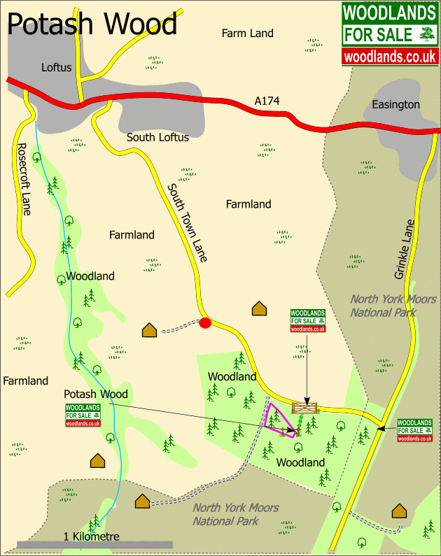 Potash Wood - SOLD map