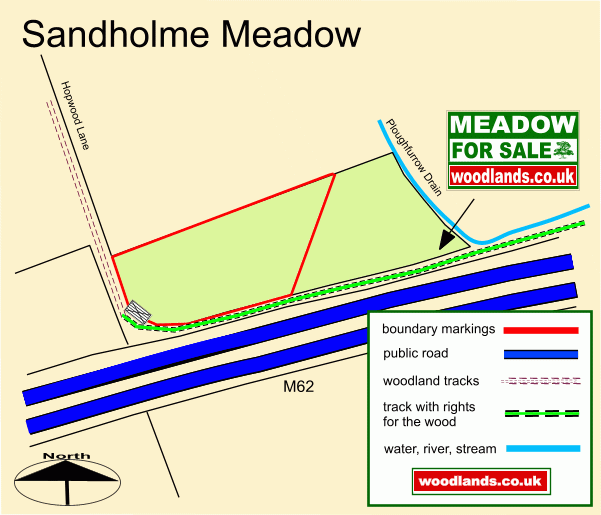 Sandholme Meadow - SOLD map