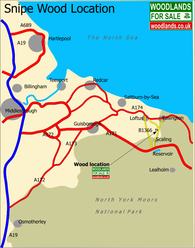 Click to view a full-size version Snipe Wood - SOLD map