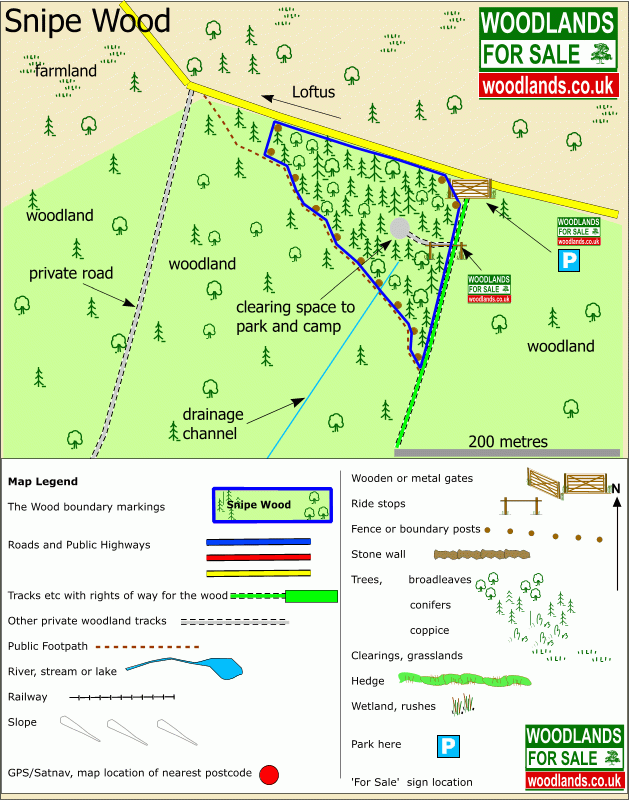 Snipe Wood - SOLD map