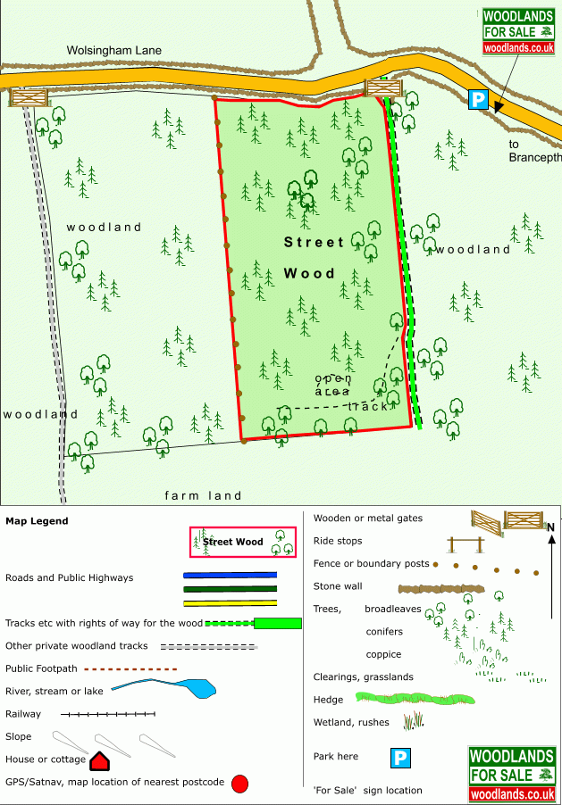 Street Wood - SOLD map