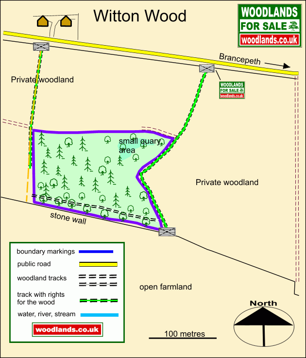 Witton Wood - SOLD map