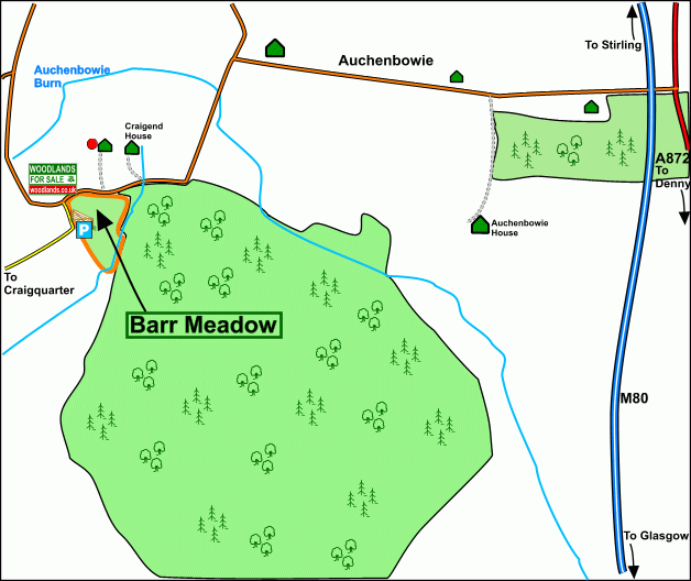 Click to view a full-size version Barr Meadow - SOLD map