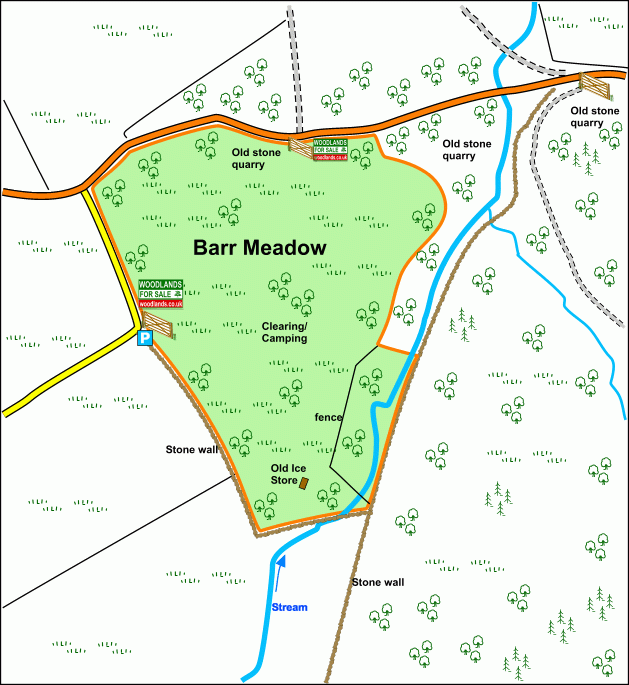 Barr Meadow - SOLD map