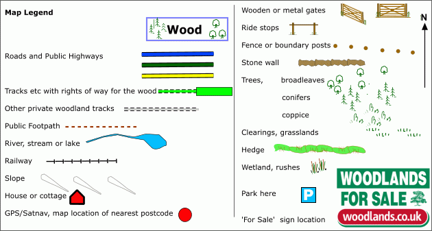Caillich Wood - SOLD map