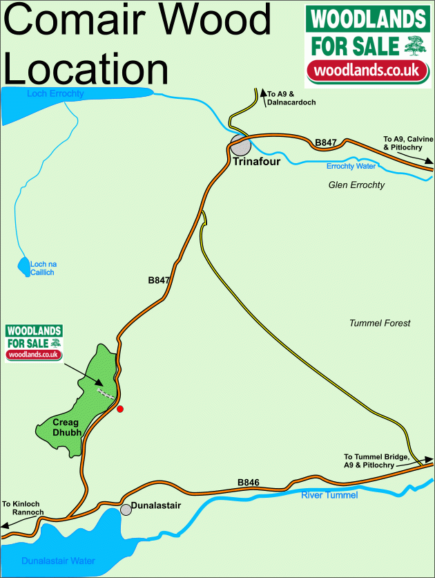 Comair Wood map