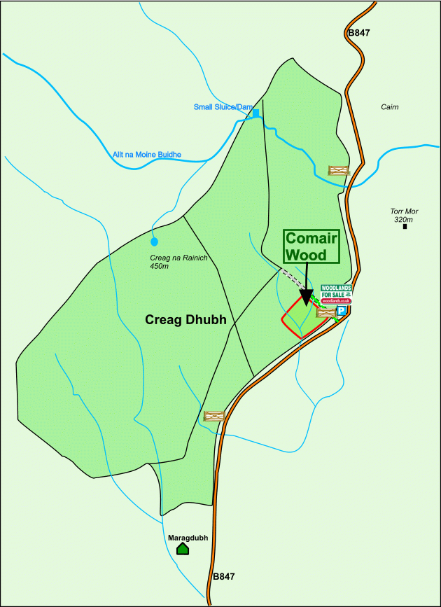 Comair Wood map