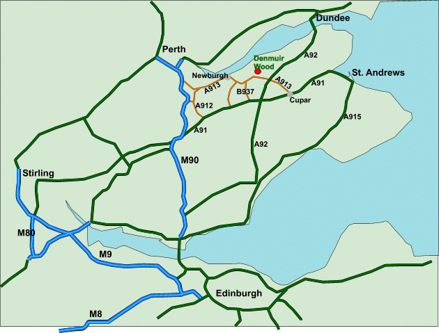 Denmuir Wood - SOLD map