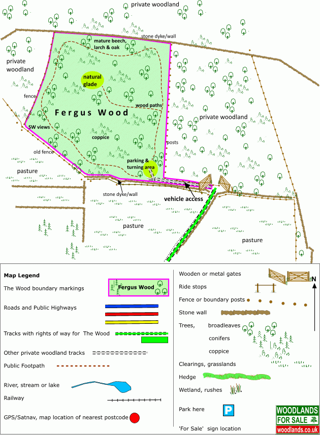 Fergus Wood - SOLD map
