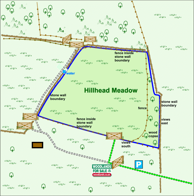 Click to view a full-size version Hillhead Meadow map