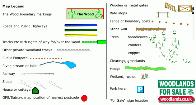 Click to view a full-size version Lairig Wood - SOLD map