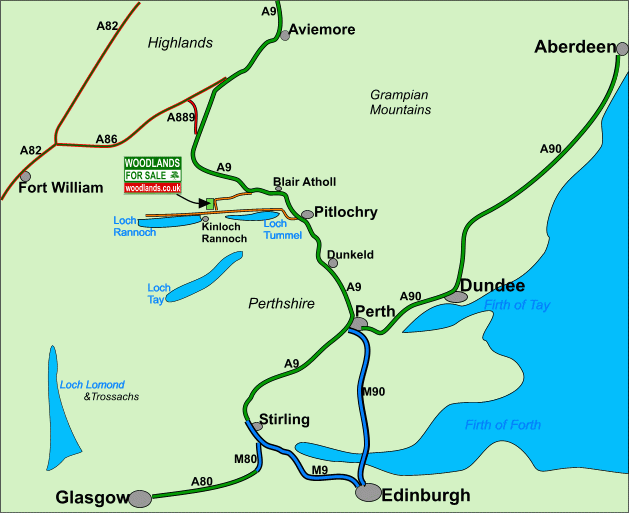 Meadhan Wood - SOLD map