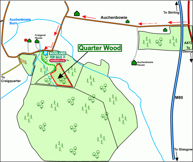 Quarter Wood map