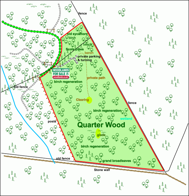Quarter Wood map