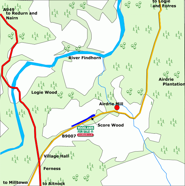 Click to view a full-size version Score Wood - SOLD map