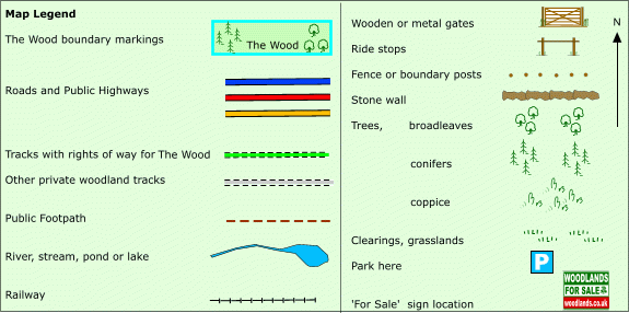 Stravaig Wood - SOLD map