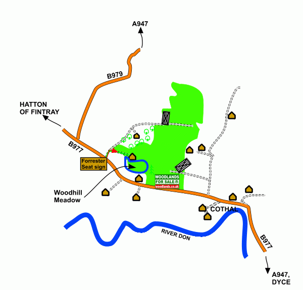 Woodhill Meadow - SOLD map