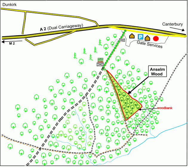 Anselm Wood map