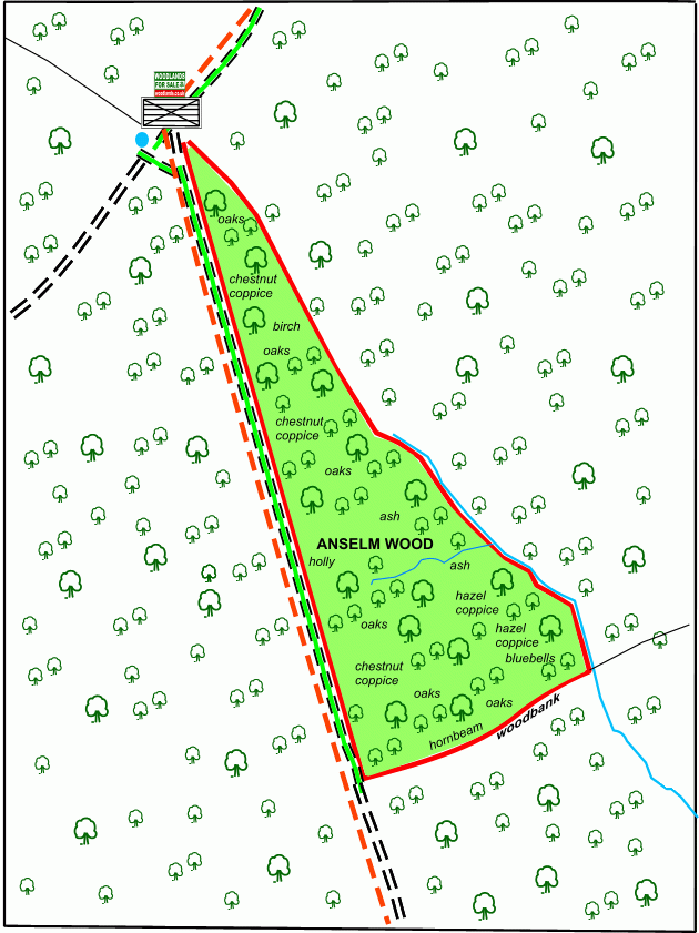 Anselm Wood map