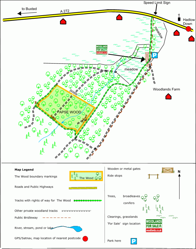Apse Wood - SOLD map
