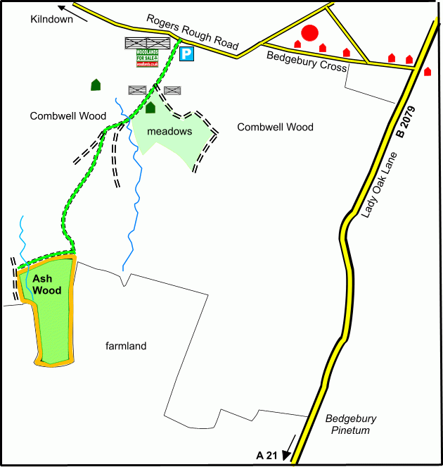 Ash Wood - SOLD map