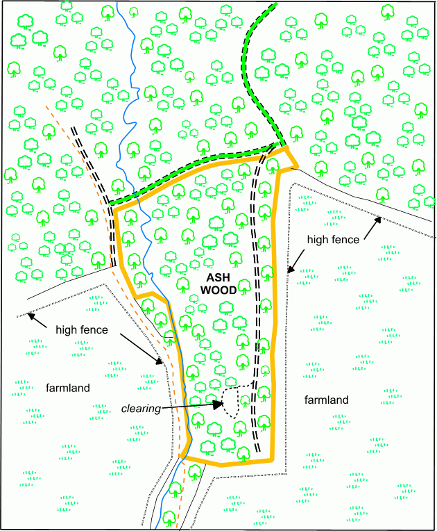 Ash Wood - SOLD map