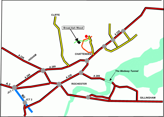 Click to view a full-size version Broad Ash Wood - SOLD map