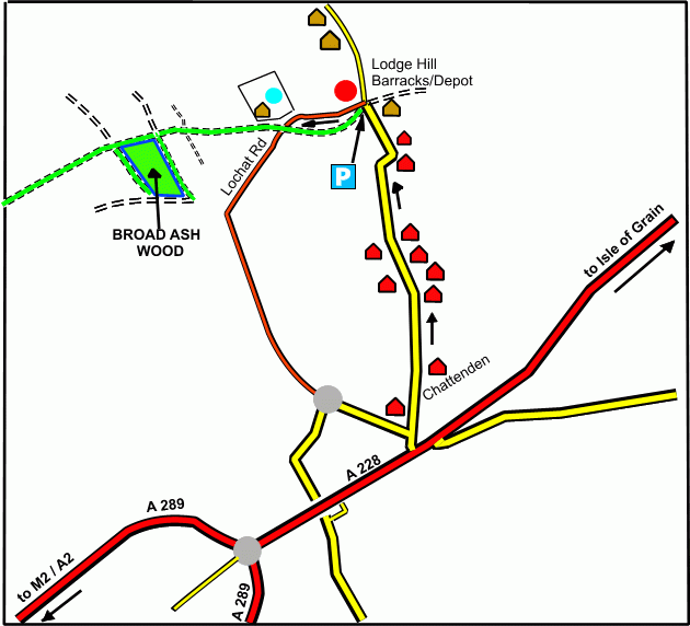 Click to view a full-size version Broad Ash Wood - SOLD map