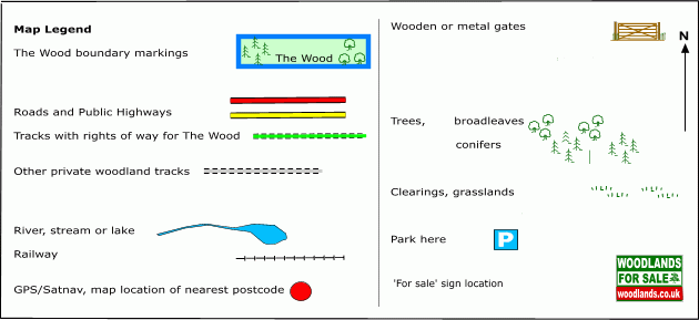 Cathedral Wood - SOLD map