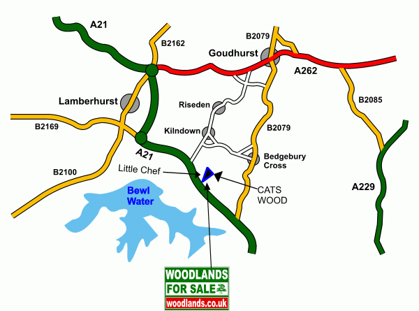 Cats Wood - SOLD map