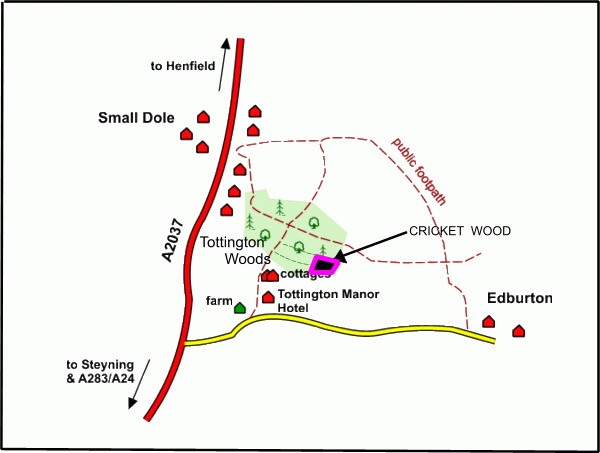 Click to view a full-size version Cricket Wood - SOLD map