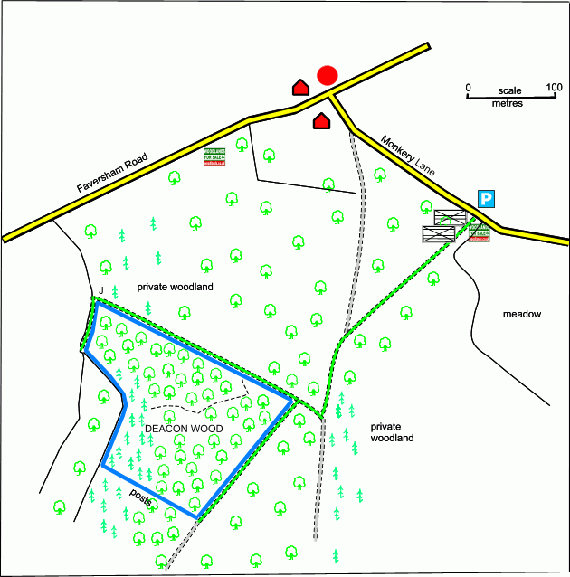 Deacon Wood - SOLD map
