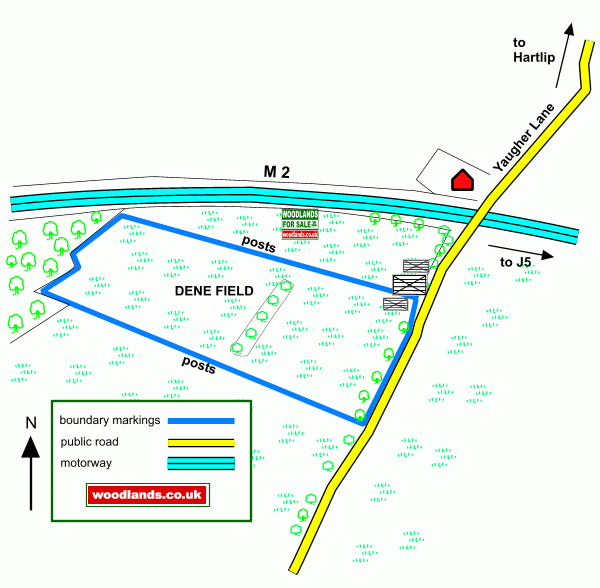 Click to view a full-size version Dene Field map