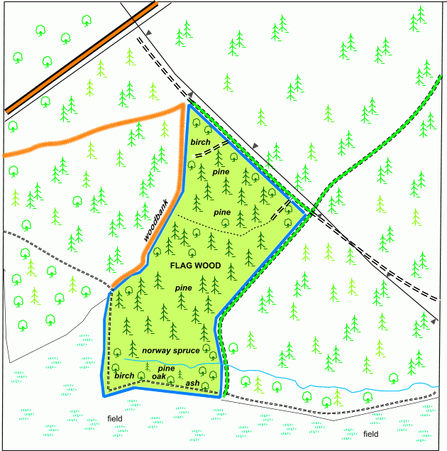 Click to view a full-size version Flag Wood map