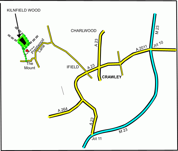 Kilnfield Wood map