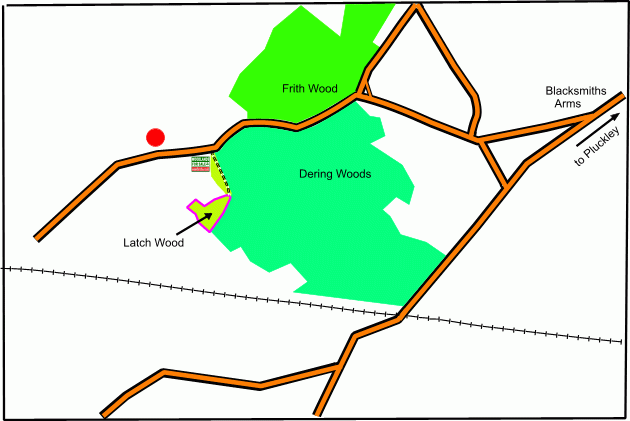 Latch Wood - SOLD map