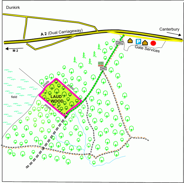 Click to view a full-size version Laud Wood map