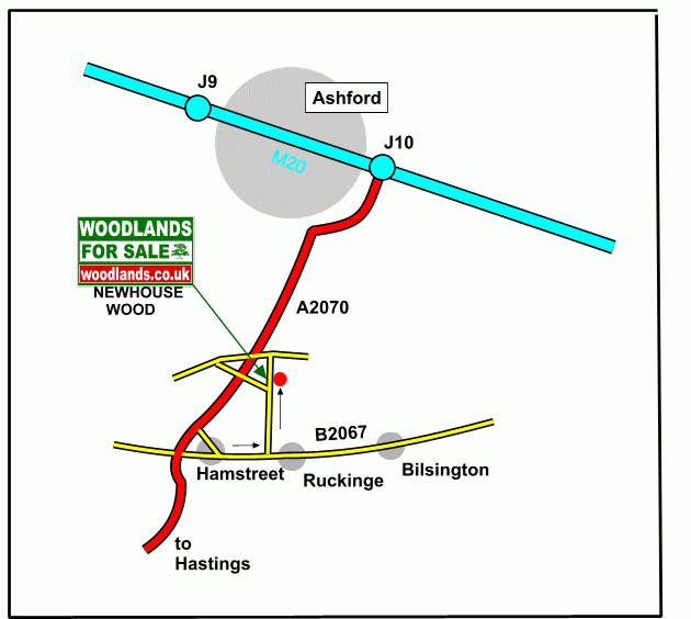 Click to view a full-size version Newhouse Wood - SOLD map