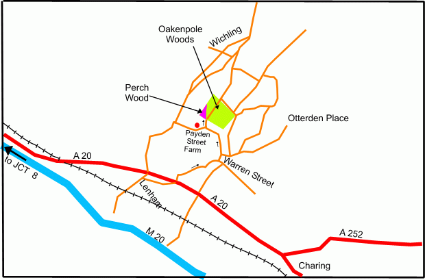 Click to view a full-size version Perch Wood - SOLD map