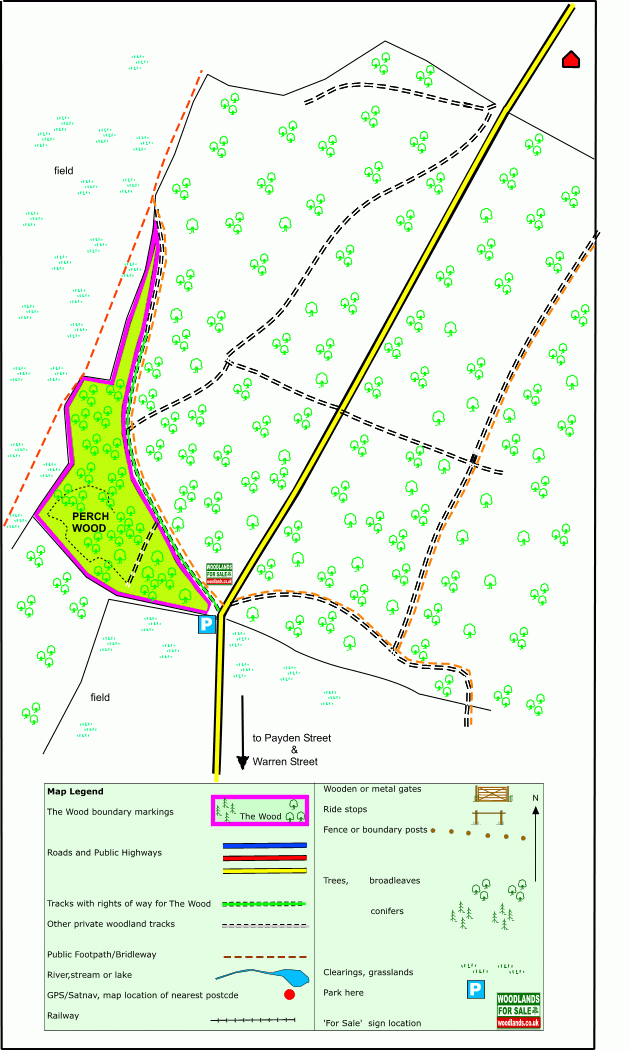 Perch Wood - SOLD map