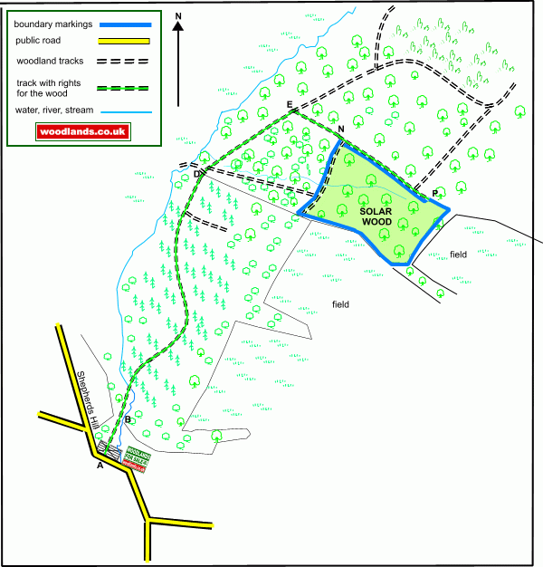 Solar Wood - SOLD map
