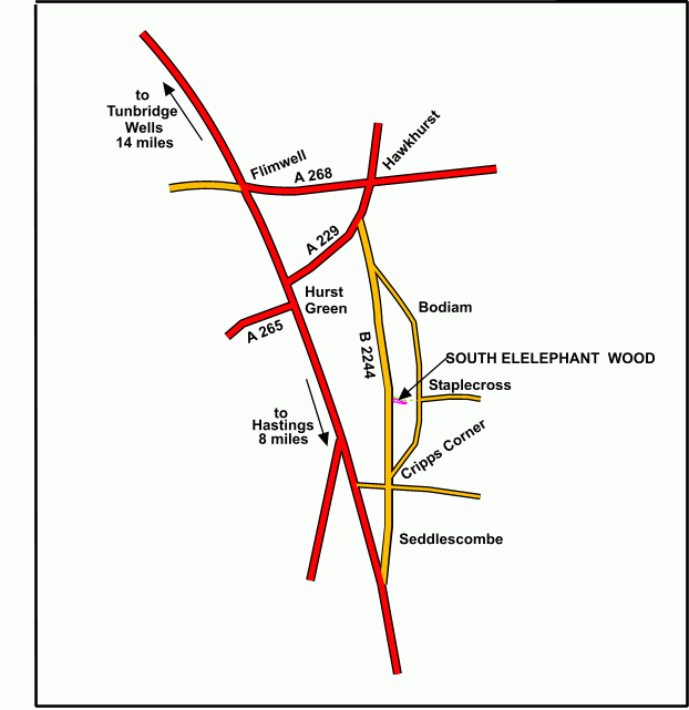 South Elephant Wood - SOLD map
