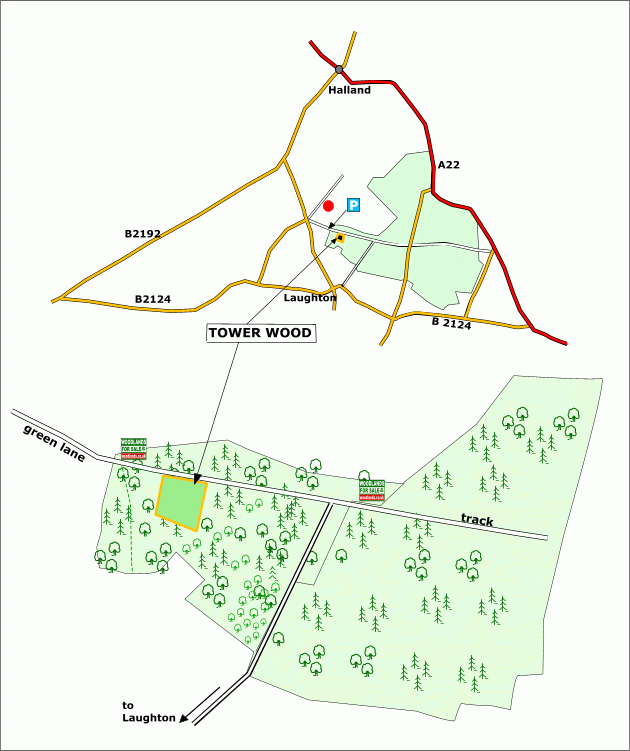 Tower Wood map