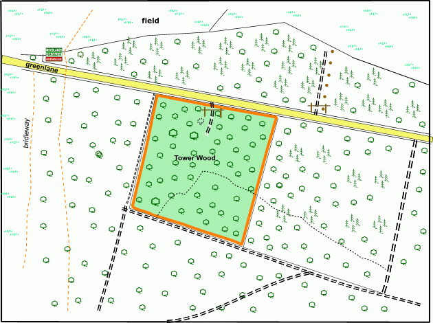 Tower Wood map