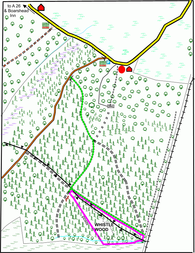 Whistle Wood - SOLD map