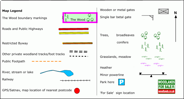 Whistle Wood - SOLD map