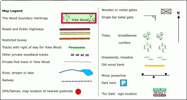 Yoke Wood - SOLD map