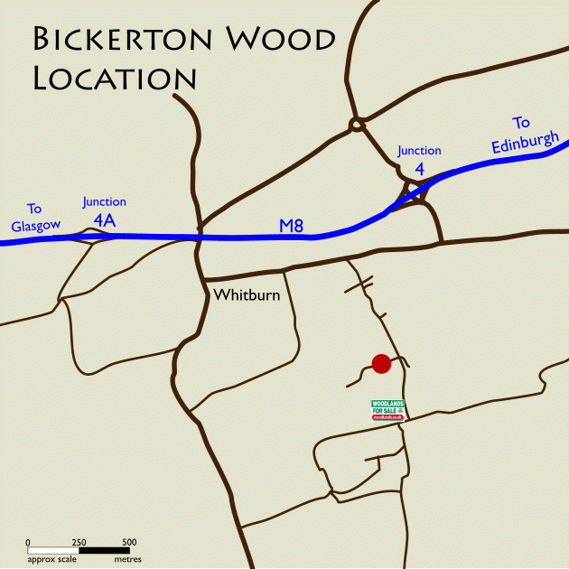 Bickerton Wood, near Whitburn, Bathgate, West Lothian Woodlands.co.uk