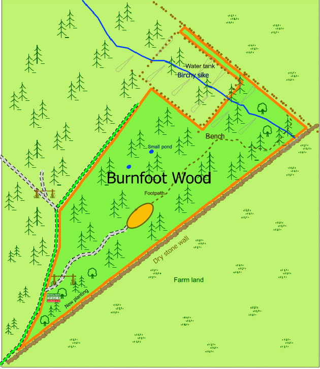 Burnfoot Wood - SOLD map