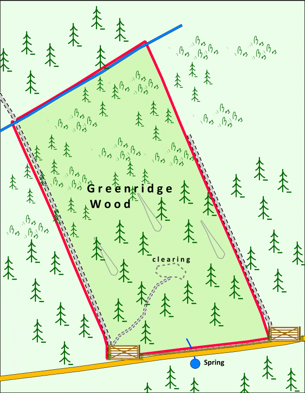 Greenridge Wood - SOLD map